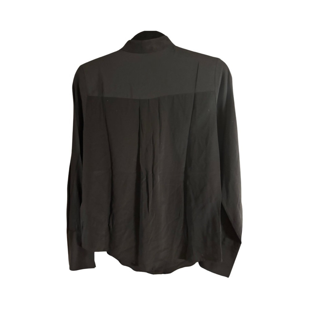 Banana Republic 100% Silk Blouse with Pintucked Front, Size Small Tall. - Picture 2 of 8